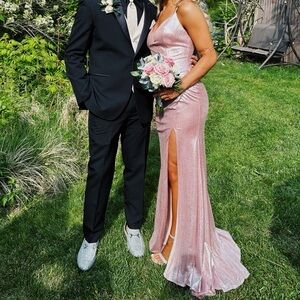 PINK SPARKLE PROM DRESS!!!